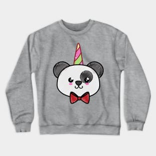 Cartoon Panda Unicorn Crewneck Sweatshirt